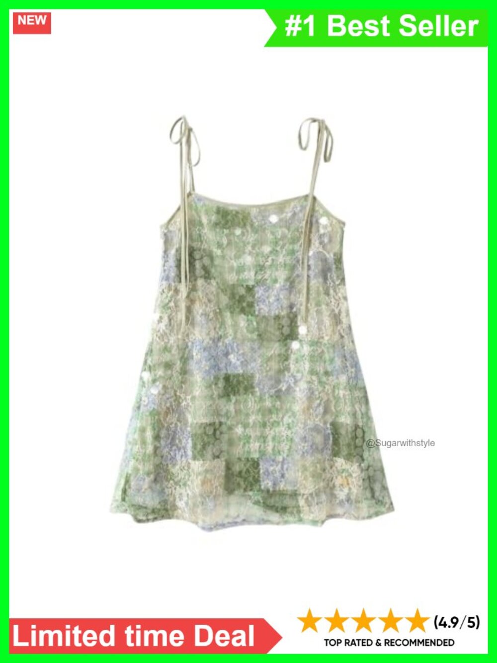 Y2K Sequin A-Line Mini Dress Sparkly Camisole Party Club